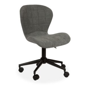 X2 Grey Modern Office Chairs With Black Office Legs