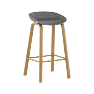 Decatur Bar Chair, Grey, 2-Pack