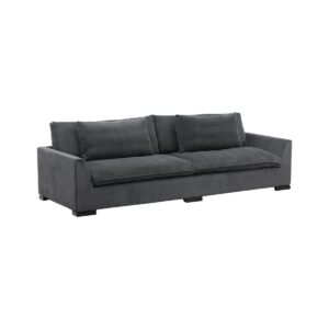 Durham Sofa, Wood / Deep Grey