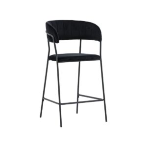 Lui Bar Chair, 2-Pack, Black