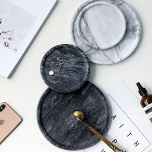 Nordic-Style Natural Marble Coaster / Trinket Holder