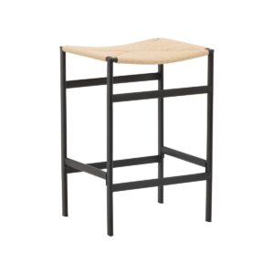 Polly Bar Chair, 2-Pack, Natural Rubberwood