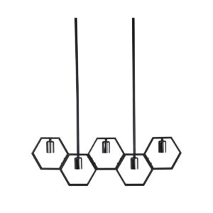 Queen B Pendant Lamp, L800Xw42Xh260, Black