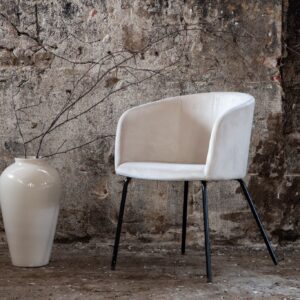 Berit & Lanzo Dining Chair + Round Dining Table Set