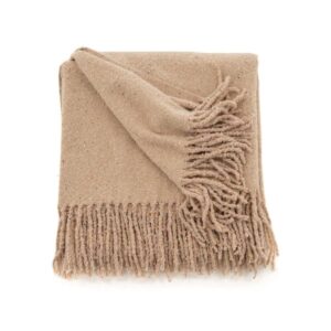 Tilly Throw Polyester, Beige, 170X130