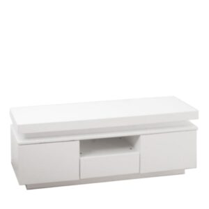 Tv Cabinet, Satin White, 130 Cm