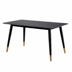 Alexander Marble Dining Table Black,130Cm