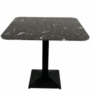 Artist Square Black Dining Table With Black Leg – 85Cm
