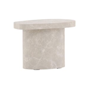 Båstad Side Table, 30X50 Cm, Light Grey