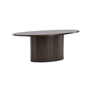 Bianca Oval Sofa Table, Mocca