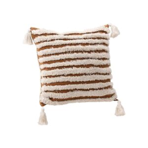 Elina Cushion Cover Polycotton, Brown, 45X45