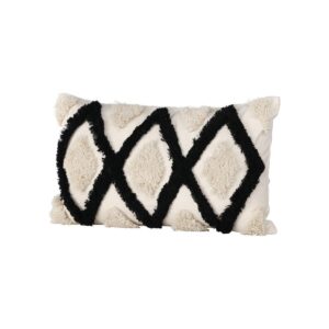 Emelie Cushion Cover Polycotton, White, 30X50