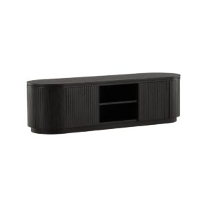 Fjallbacka Low Storage, Mdf Veneer, Black