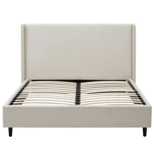 Freya Beige King Size Upholstered Bed