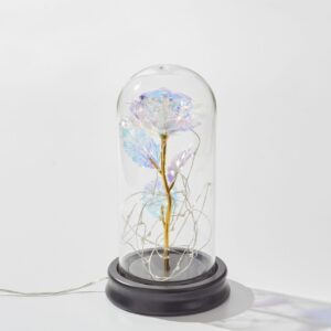 Glass Rose Plastic Table Lamps