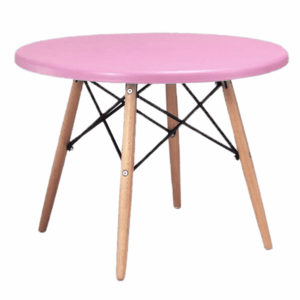 Kids Eiffel Style Round Table, Pink 60Cm