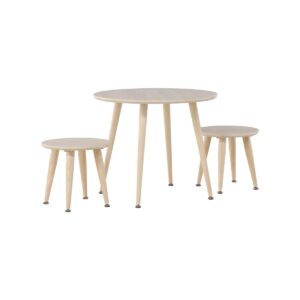 Kids Table Set, Whitewash