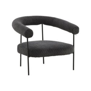 Lustig Armchair, Deep Grey Boucle
