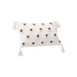 Millie Cushion Cover Poly Chenille, White, 30X50