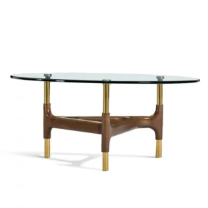 Osis Glass Top Round Coffee Table