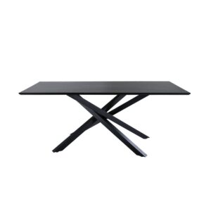 Piazza Black Dining Table, 180X90 Cm