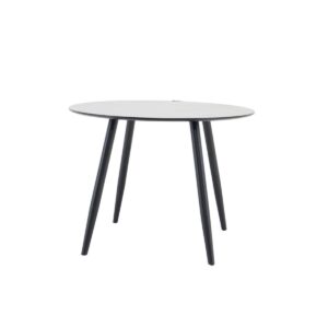Plaza Black Round Dining Table, 100 Cm