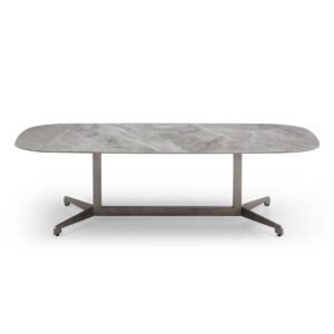 Reed Rounded Rectangular Sintered Stone Coffee Table