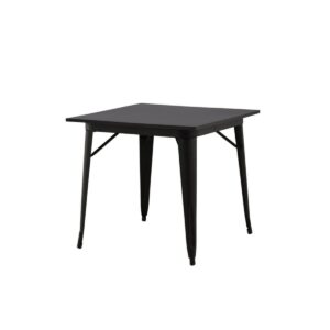 Tempe Square Dining Table, 80 Cm, Black
