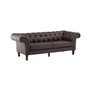 Atran Sofa, Deep Brown/Deep Brown Pu
