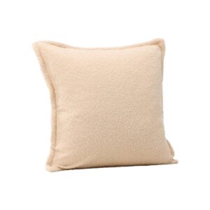 Tuva Cushion Cover Teddy Fur, White, 60X60