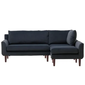 Vega Velvet Modular Corner Sofa - Dark Grey - W193Cm