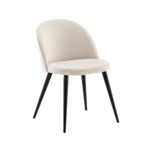 Velvet Matstol 2-Pack, Beige