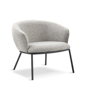 X1 Duke Boucle Dark Grey Lounge Chair