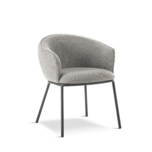 X1 Duke Boucle Grey Dining Chair