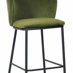 X2 Mandy Green Velvet Barstool