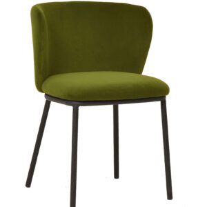 X2 Mandy Green Velvet Dining Chair