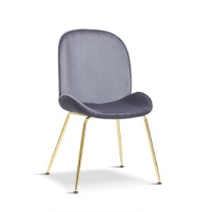 X2 Mmilo Journey Deep Grey Chair With Gold Legs