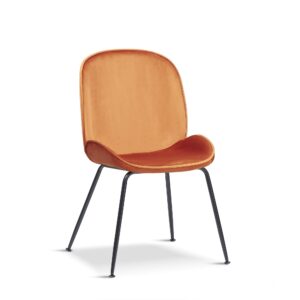 X2 Mmilo Journey Orange Chair With Black Legs